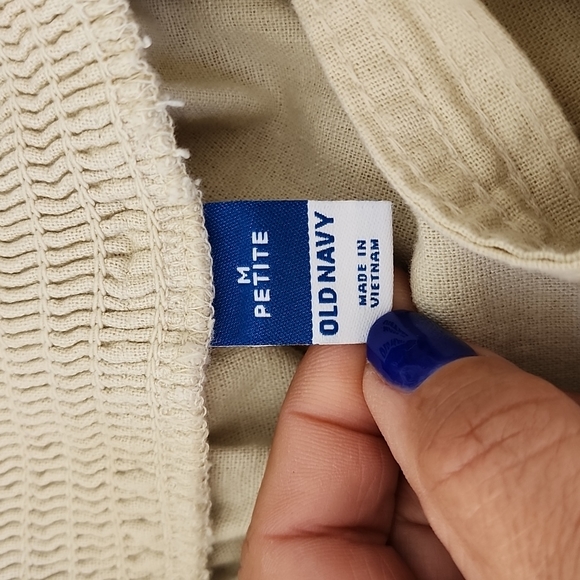 Old Navy, Sleeveless Linen-Blend Tie-Belt Wide-Leg Jumper, MP, Ecru - Picture 6 of 8